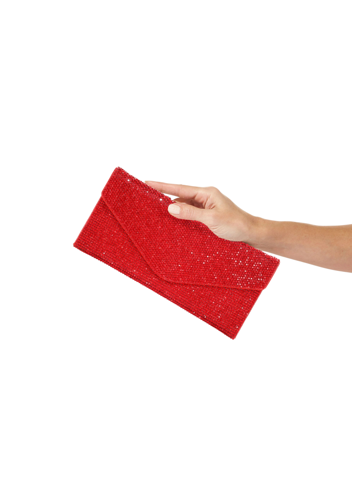 Crystal Envelope Red Designer Handbag - JudithLeiberGCC