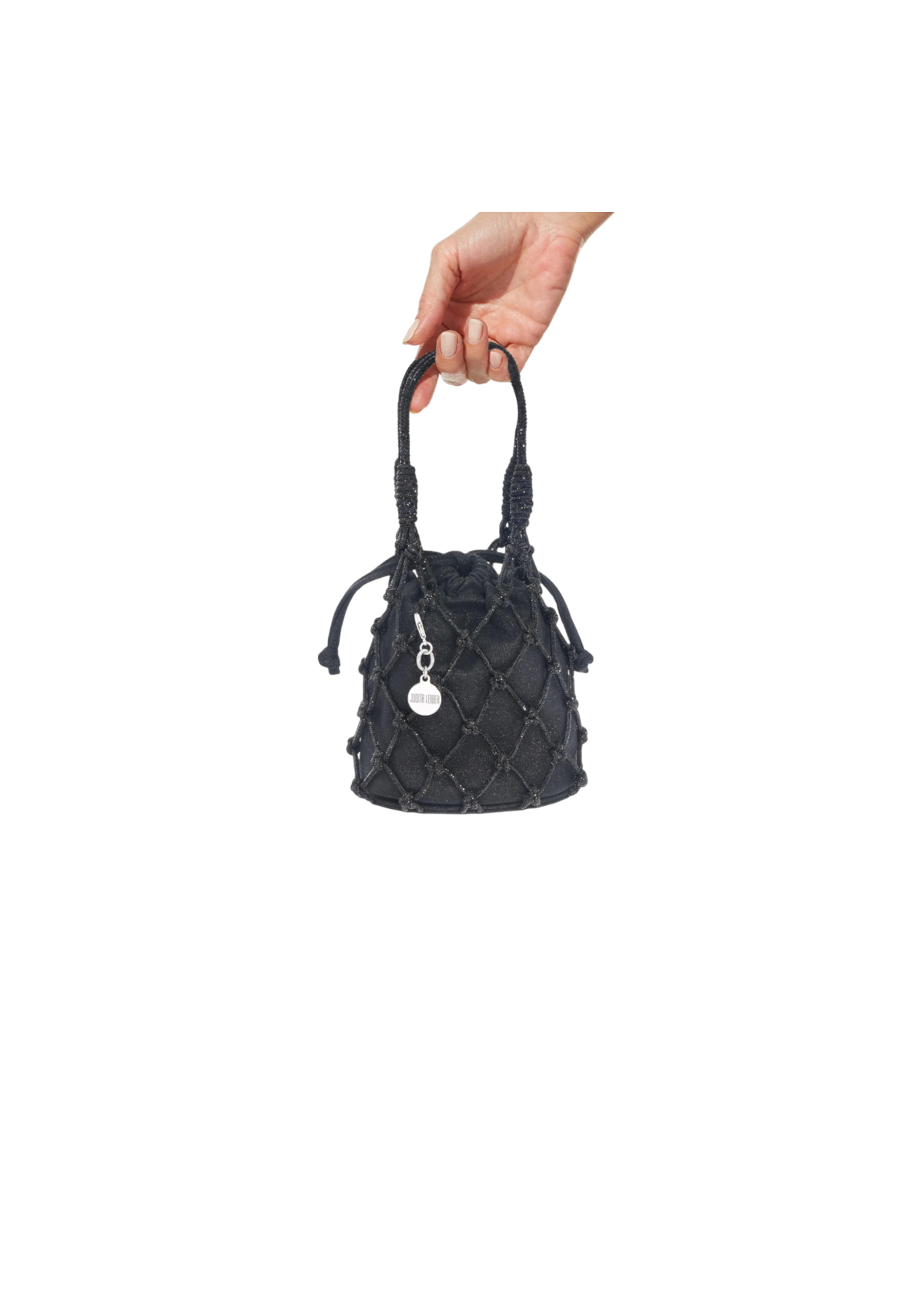 Sparkle Net Pouch Black - JudithLeiberGCC