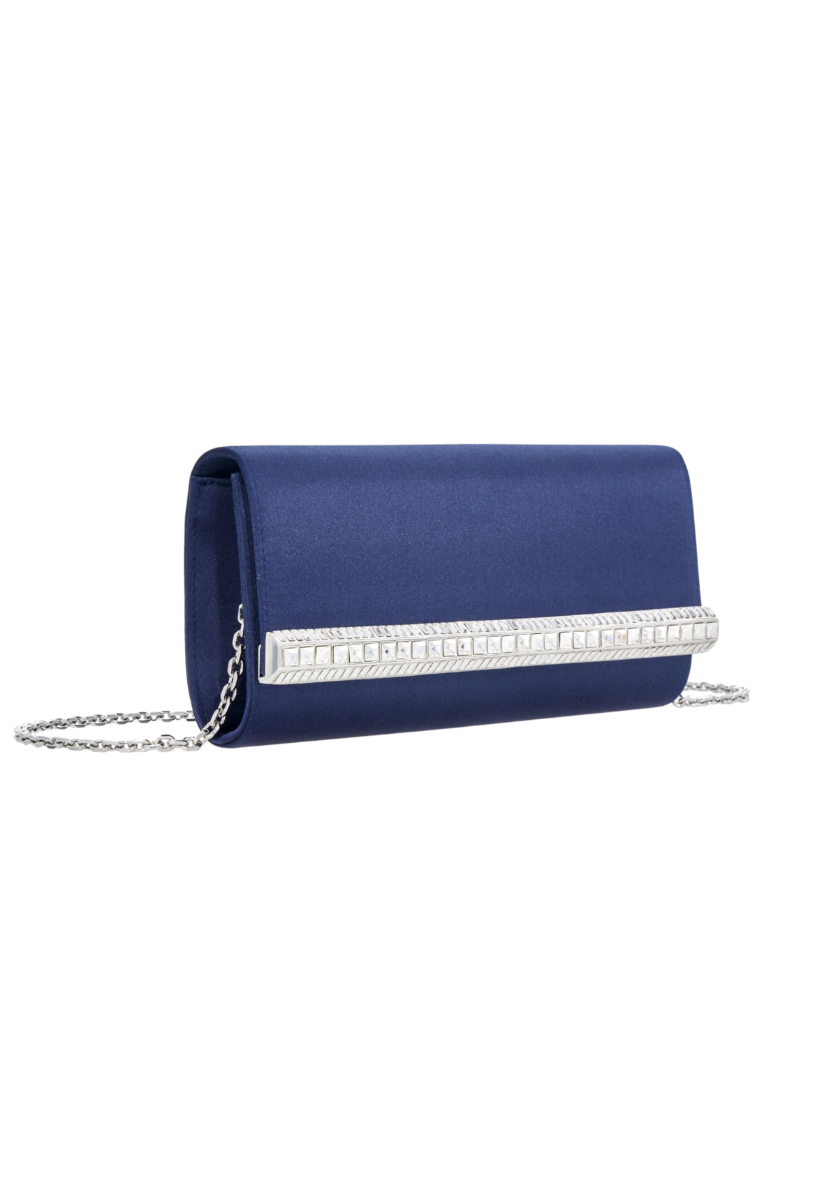 Perry Satin Navy - JudithLeiberGCC
