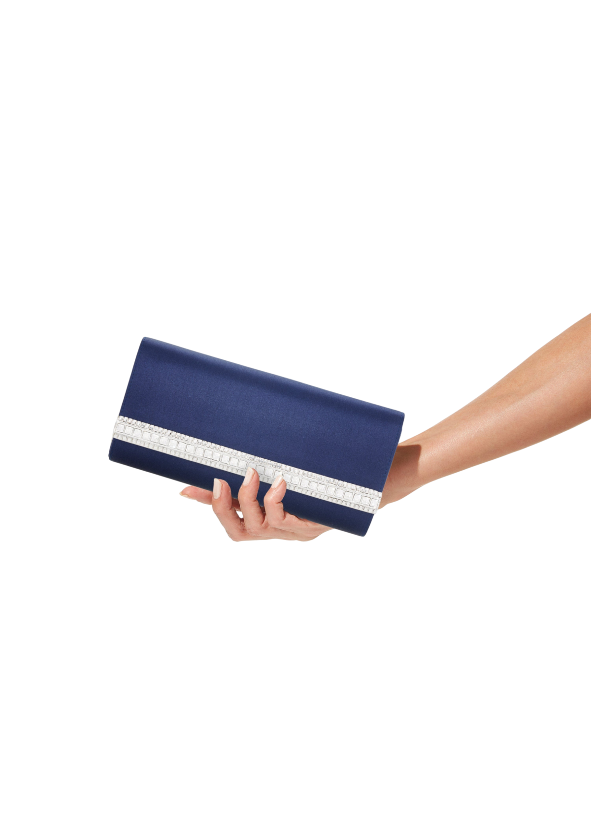 Perry Satin Navy - JudithLeiberGCC