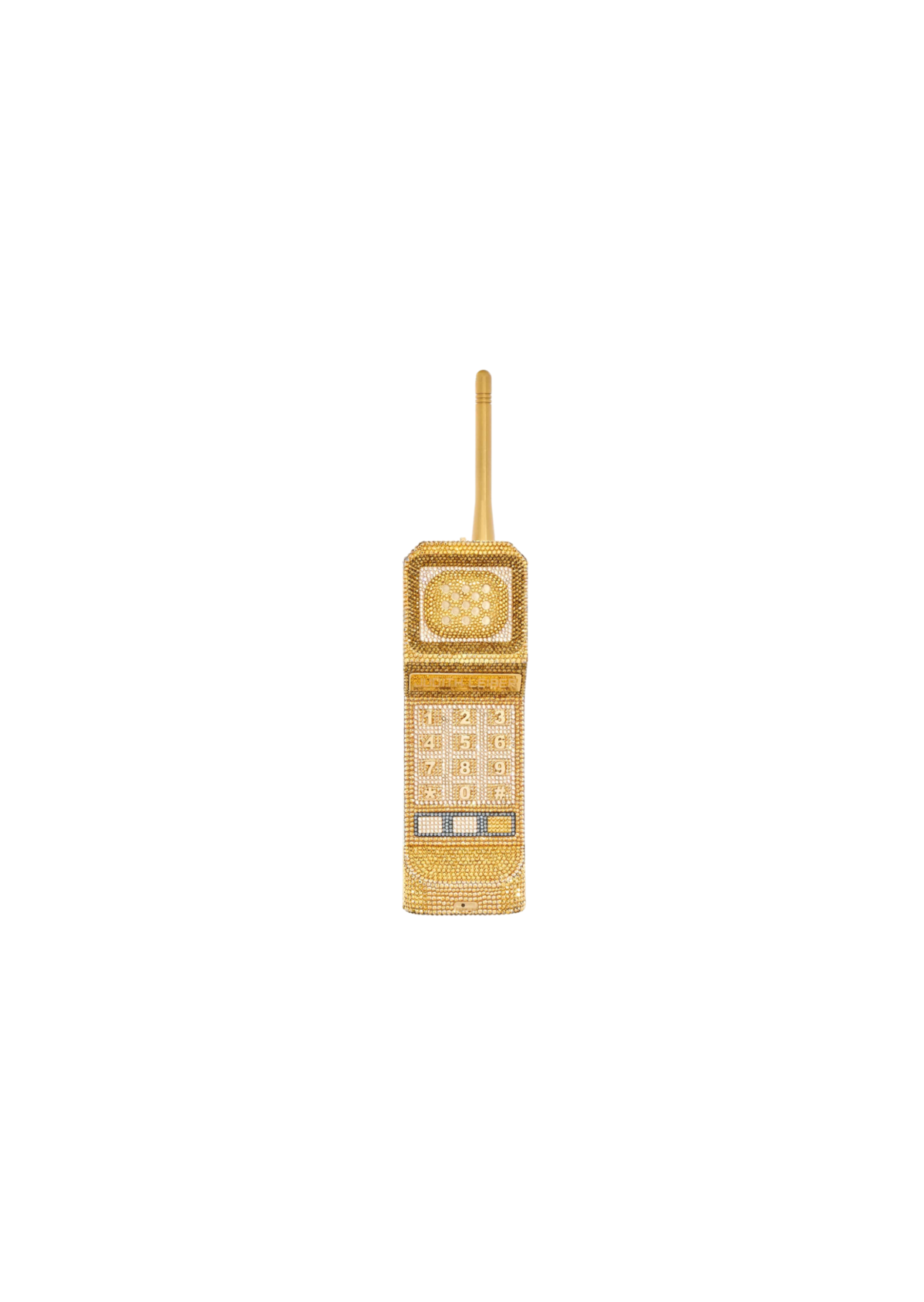 Brick Phone Call Me - Designer Judith Leiber Phone-Shaped Handbag Clutch - JudithLeiberGCC