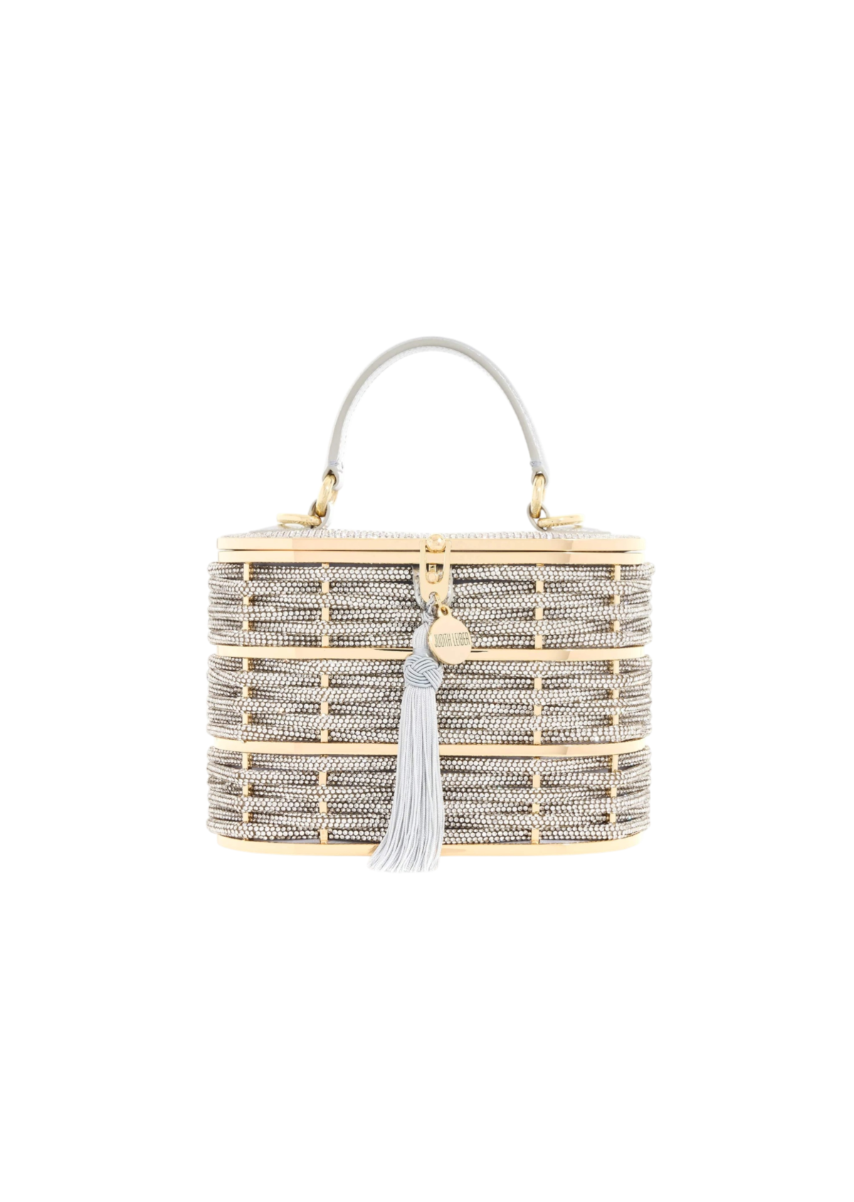 Willow Crystal Woven Top Handle Silver