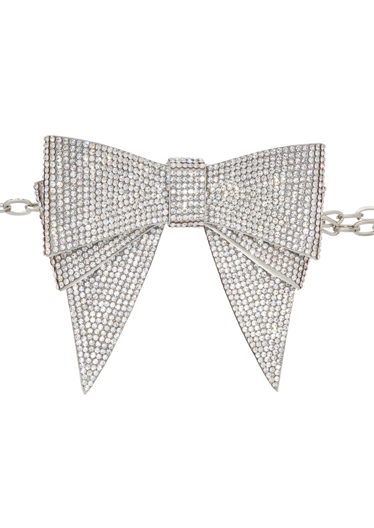 Soft Bow Belt Silver - JudithLeiberGCC