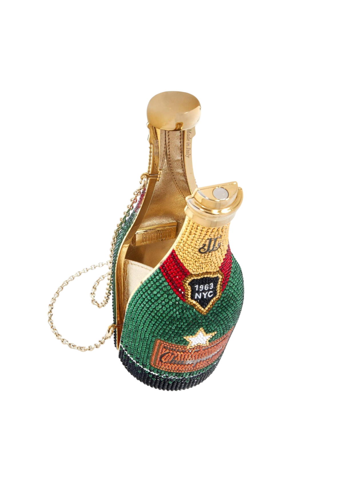 Champagne Bottle-Shaped Purse