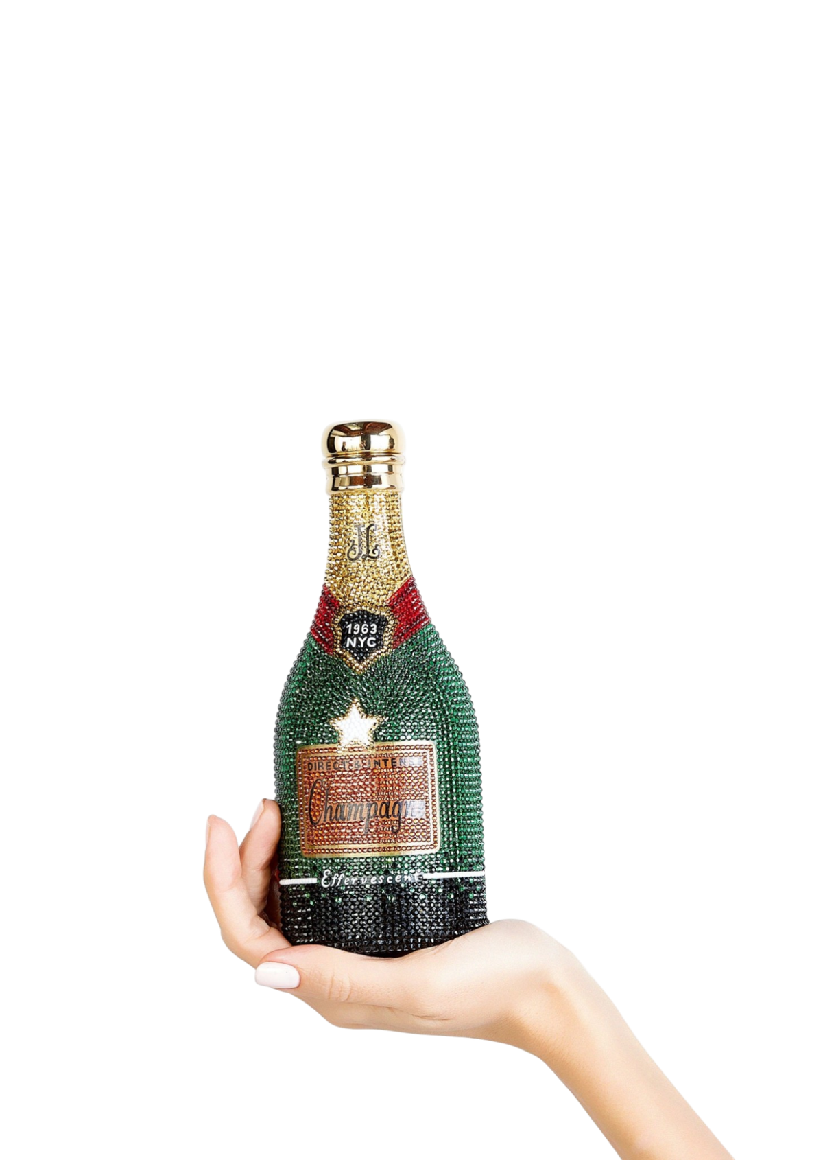 Champagne Bottle-Shaped Purse