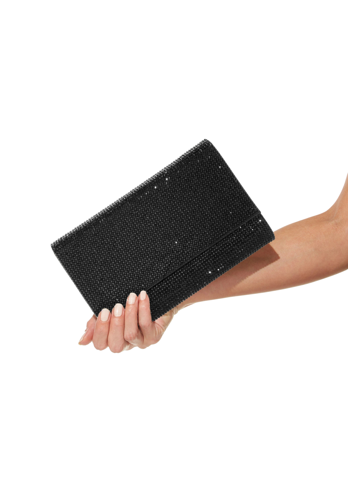 Fizzoni Black Envelope Clutch Bag - JudithLeiberGCC