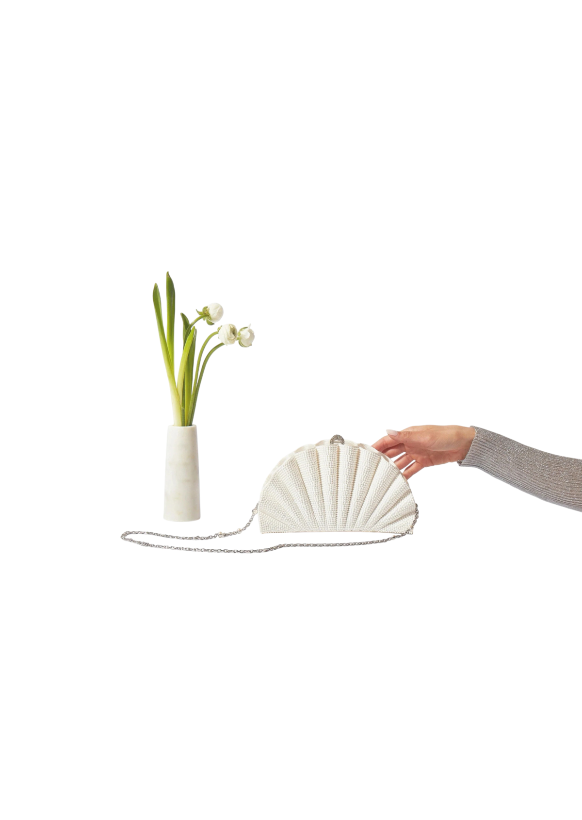 Origami Fan Pearls - JudithLeiberGCC