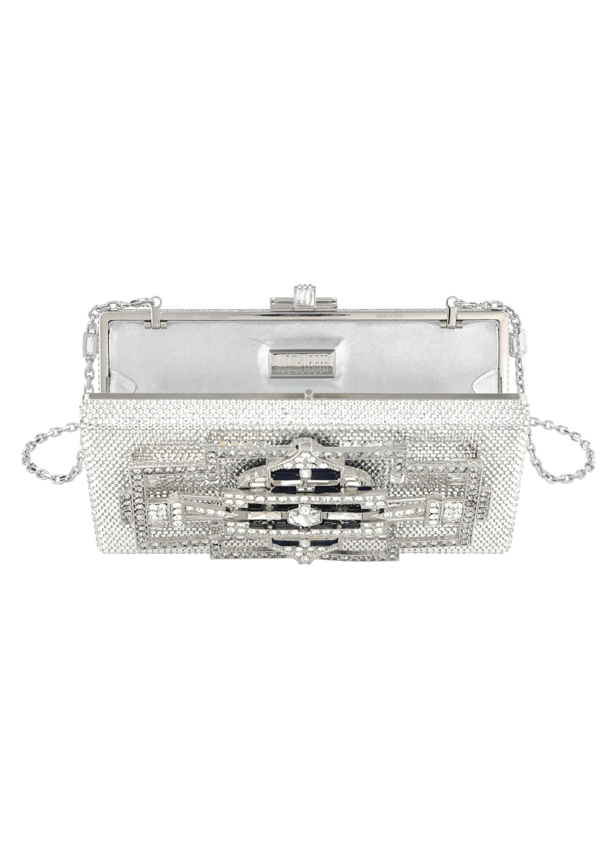 Sleek Rectangle Lillian Silver - JudithLeiberGCC
