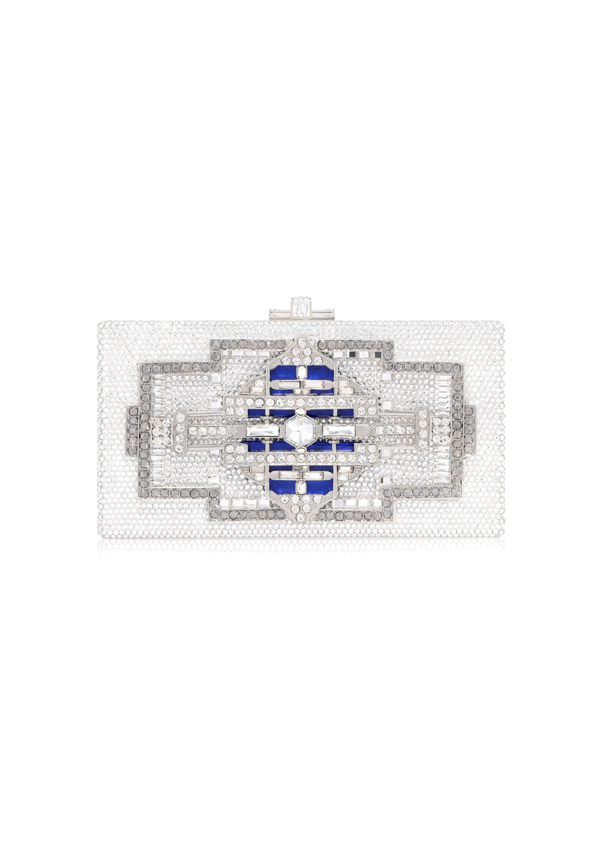 Sleek Rectangle Lillian Silver - JudithLeiberGCC