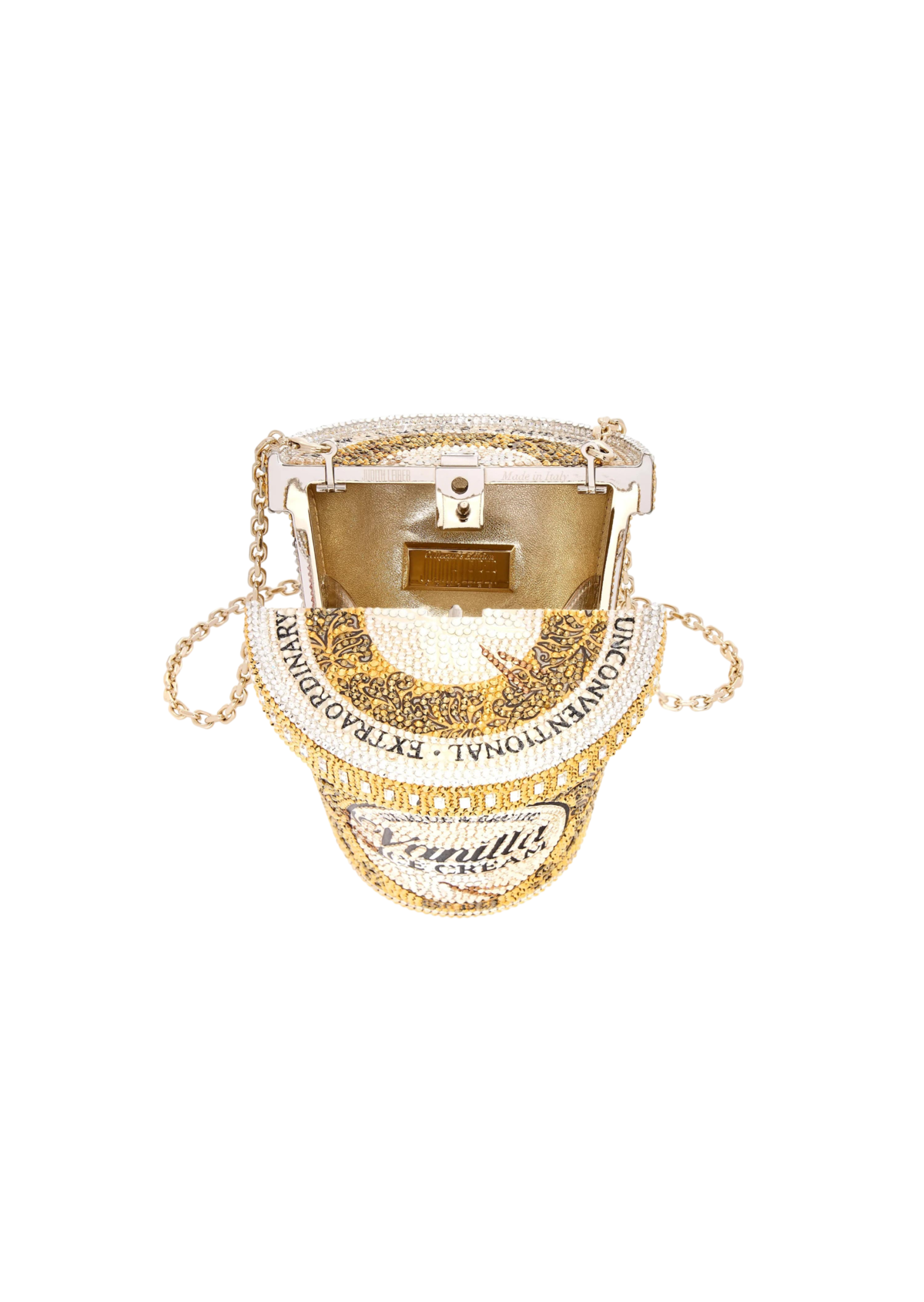Ice Cream Pint Vanilla Bag - JudithLeiberGCC