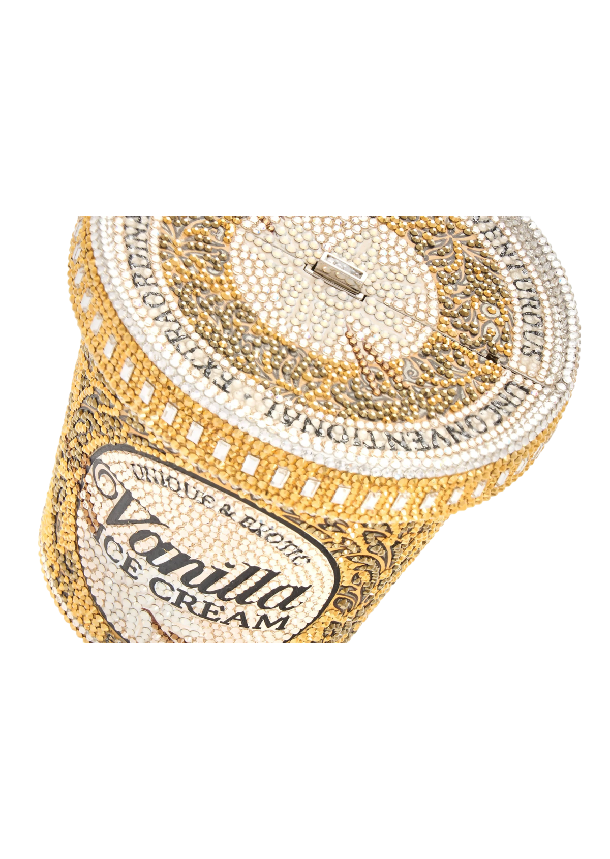 Ice Cream Pint Vanilla Bag - JudithLeiberGCC
