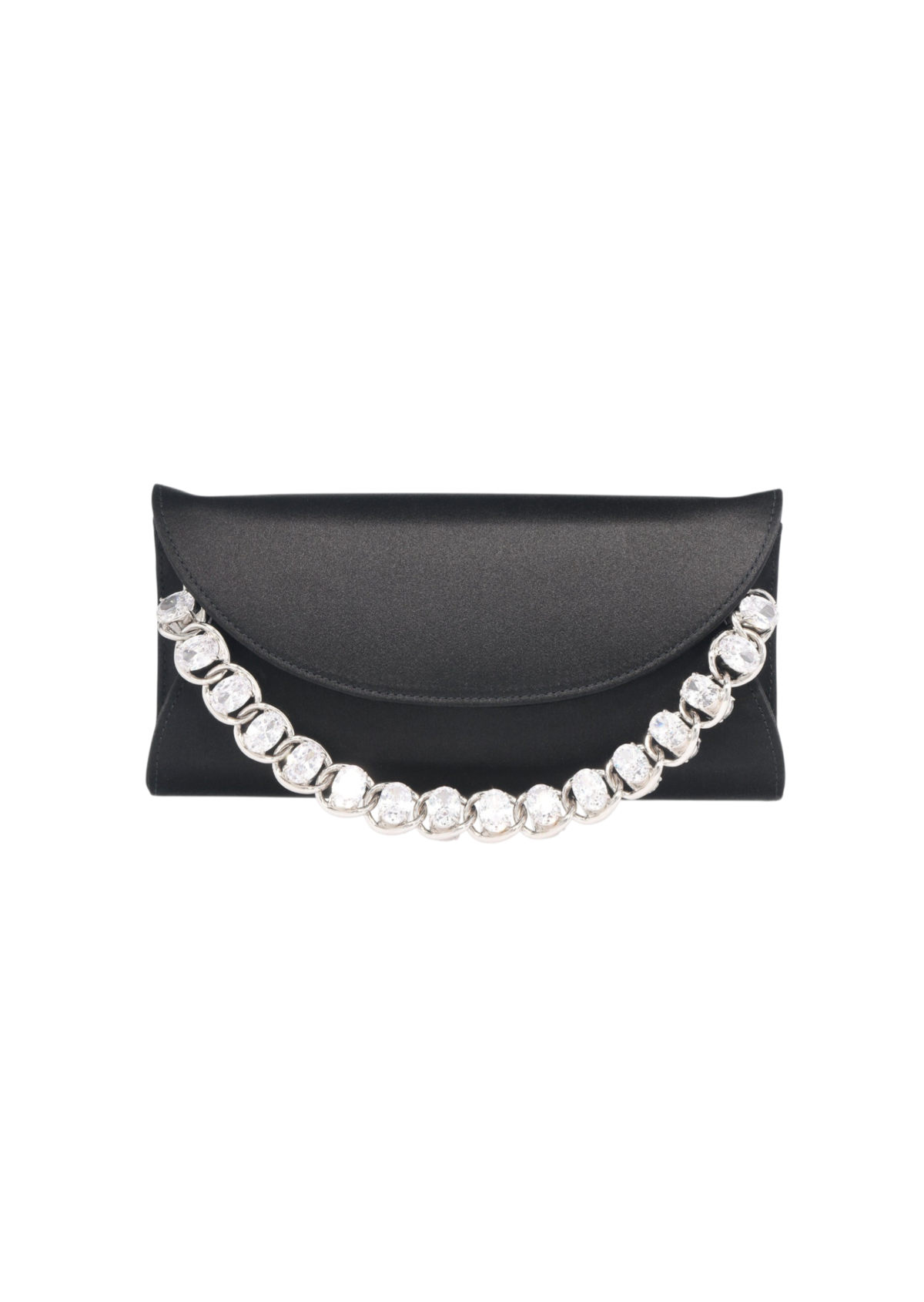 Envelope Taylor Satin Black Silver