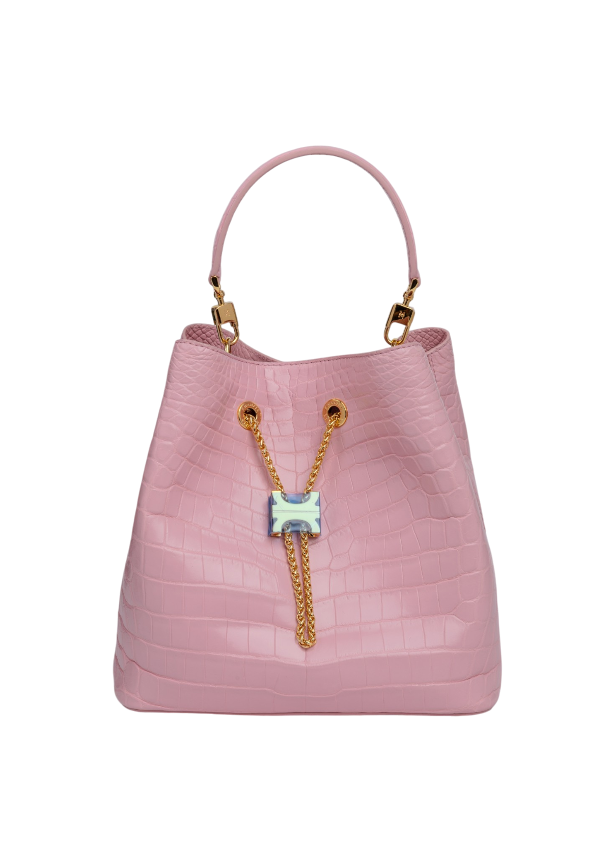 Crest Link Boxy Bucket Bag