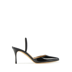 Sergio Rossi Godiva 75mm Nero Slingback