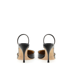 Sergio Rossi Godiva 75mm Nero Slingback