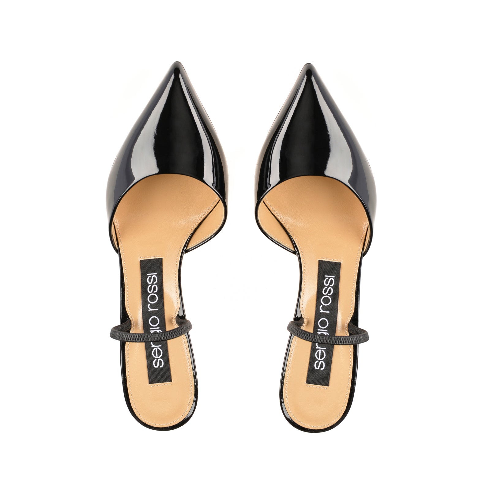 Sergio Rossi Godiva 75mm Nero Slingback