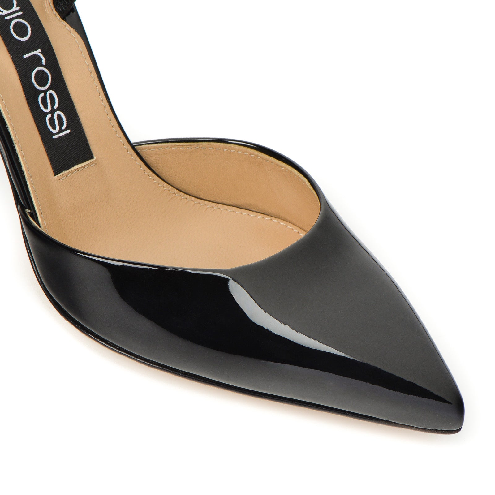 Sergio Rossi Godiva 75mm Nero Slingback