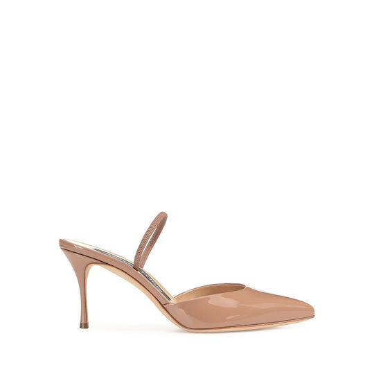Sergio Rossi Godiva Brown 75mm Slingback