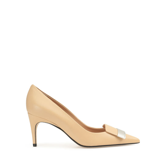 Sergio Rossi SR1 Beige 75mm Pumps