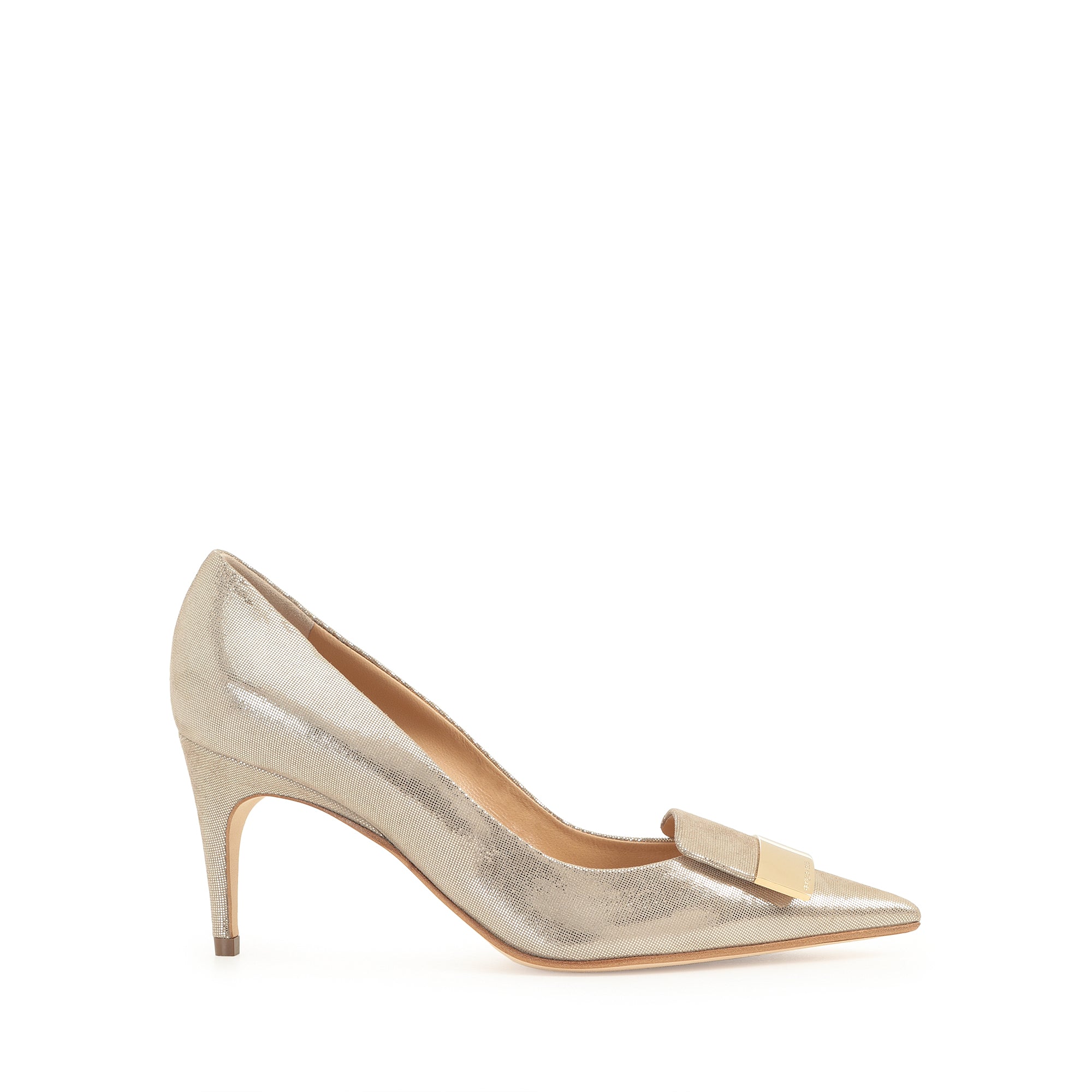 Sergio Rossi SR1 75mm Champagne Pump