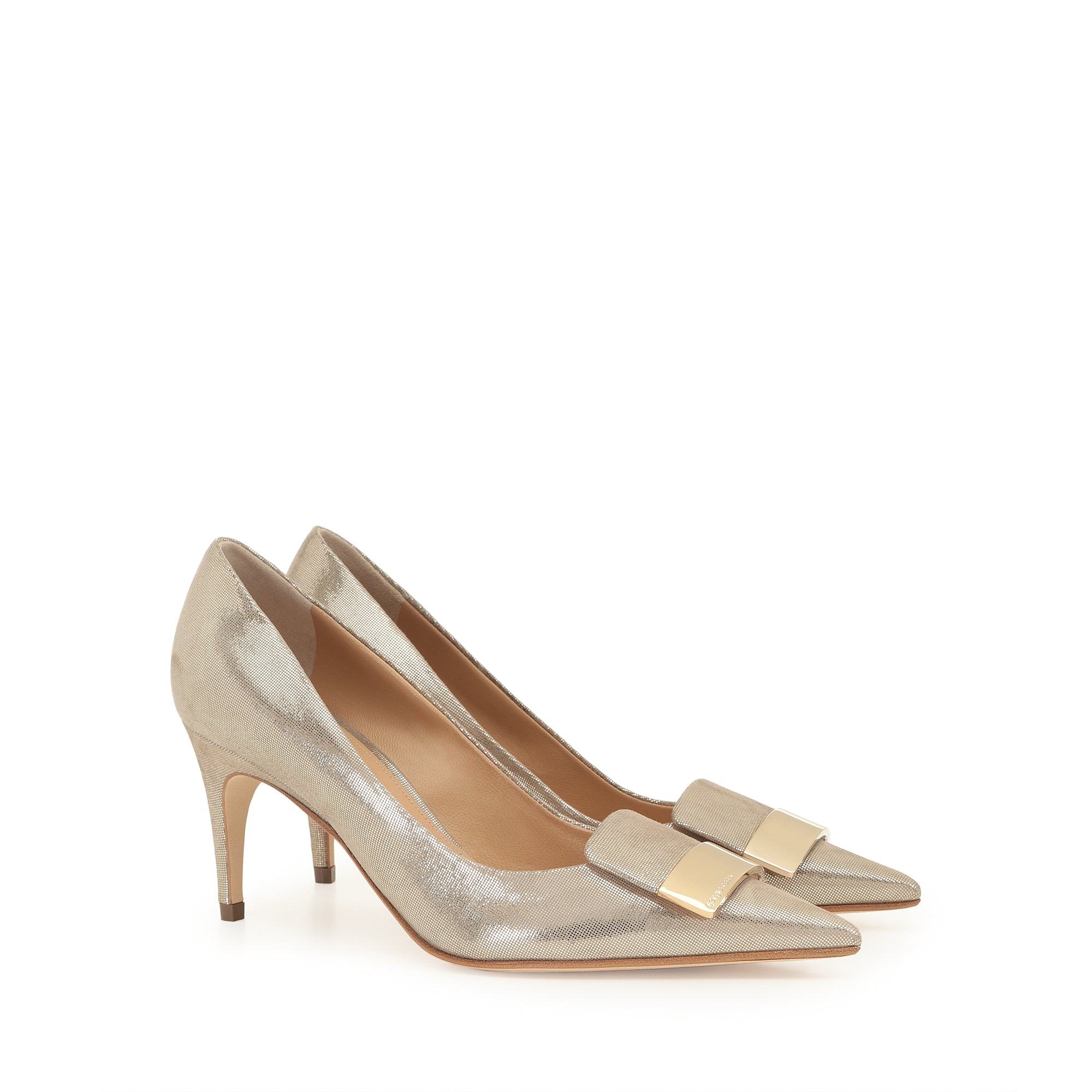 Sergio Rossi SR1 75mm Champagne Pump