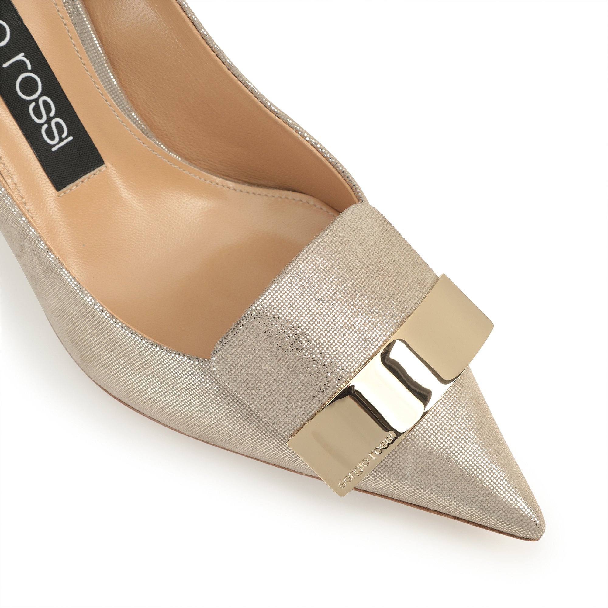 Sergio Rossi SR1 75mm Champagne Pump