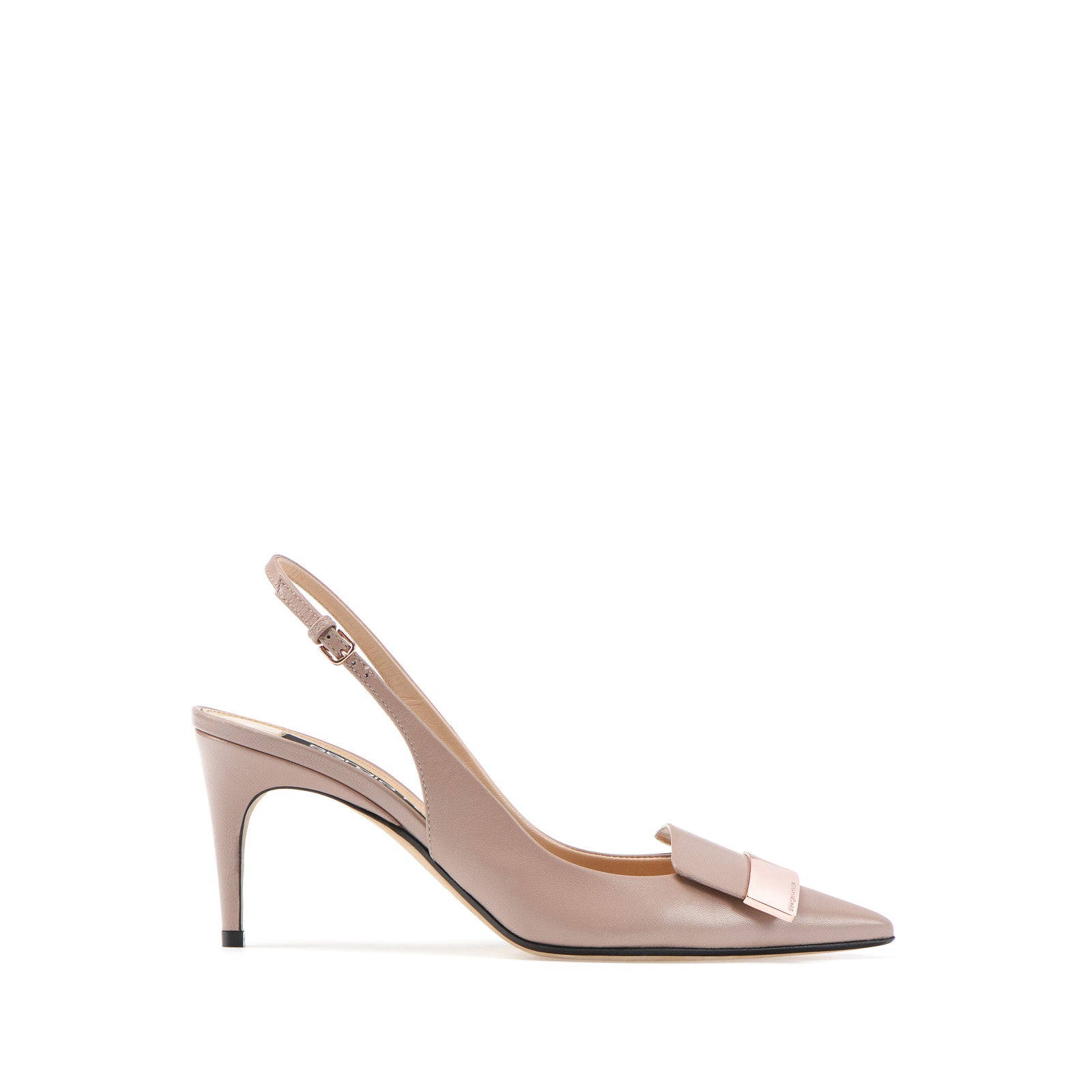 Sergio Rossi SR1 75mm Bright Skin Slingback