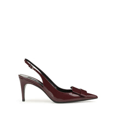 Sergio Rossi SR1 75mm Wine Slingback