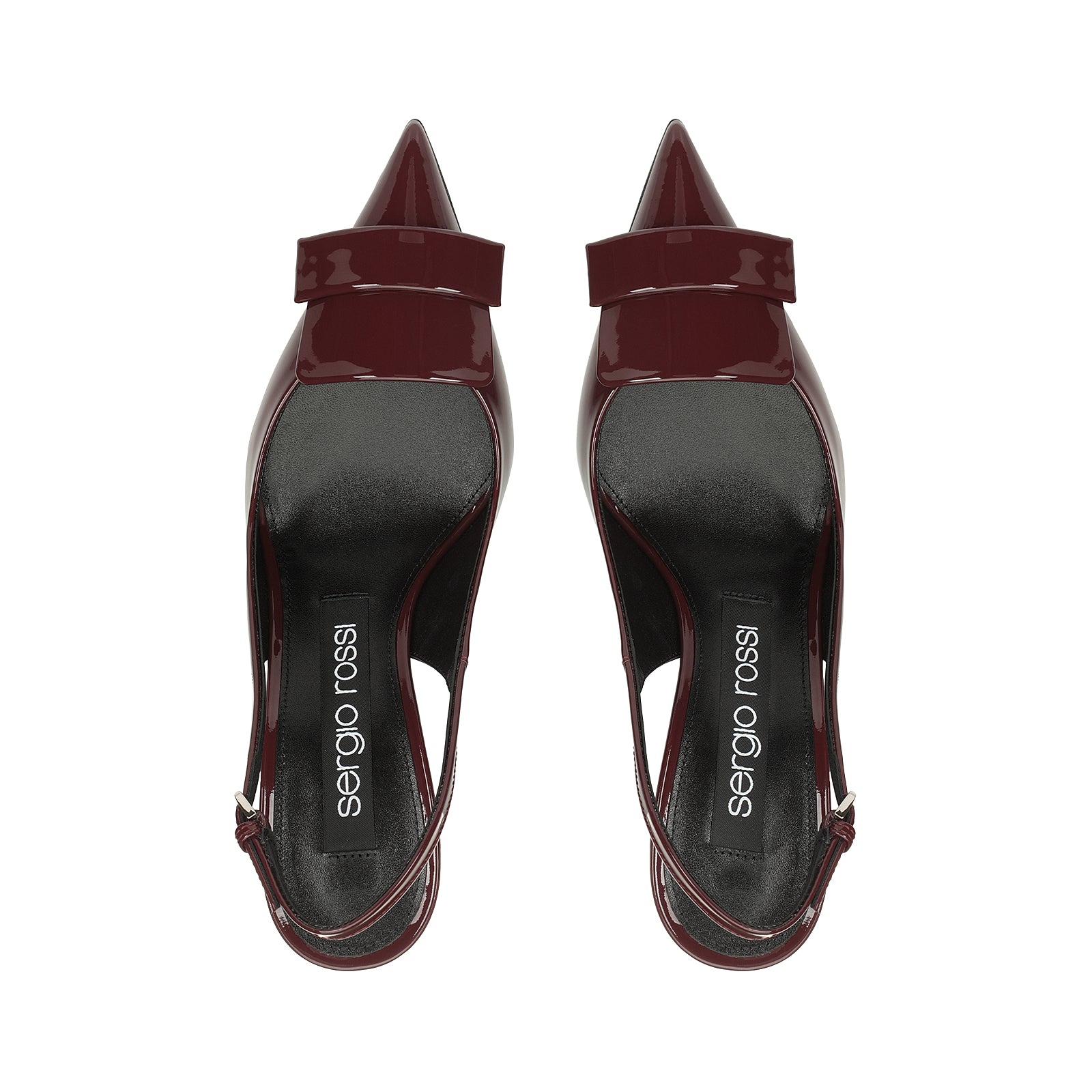 Sergio Rossi SR1 75mm Wine Slingback