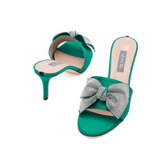 SJP by Sarah Jessica Parker Alcott 70mm Emerald Green Satin Sandals