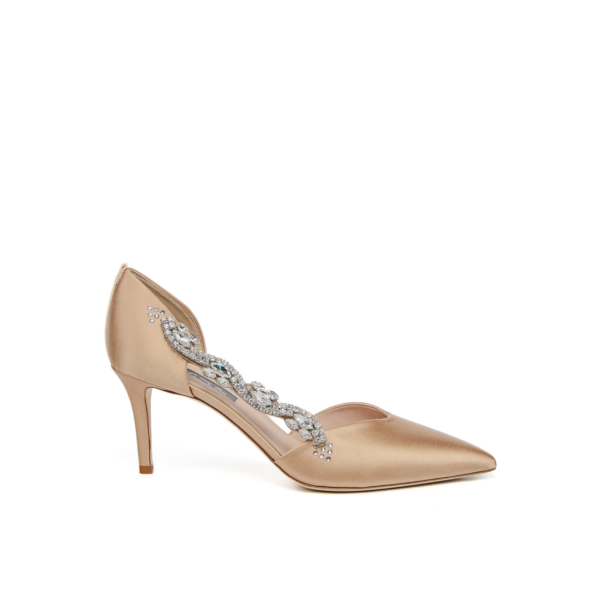 SJP By Sarah Jessica Parker Ambassador Nude Satin 70mm Dorsay