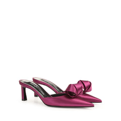 Sergio Rossi Sr Bigoudi 60mm Bougainvillea Mules