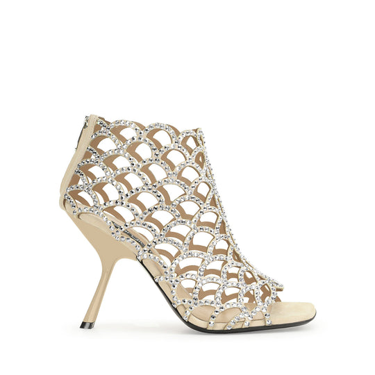 Sergio Rossi SR Mermaid Beige 100mm Boots