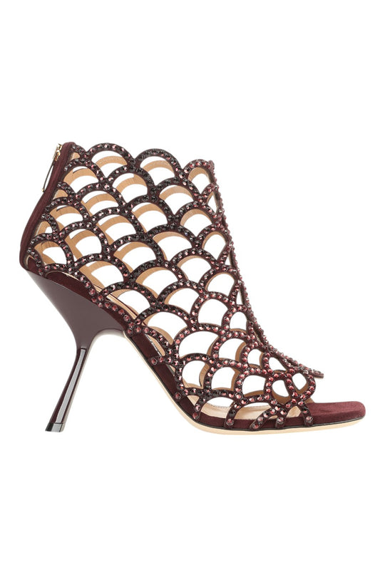 Sergio Rossi Mermaid Comma Heel Sandals