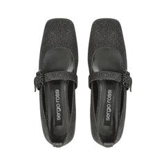 Sergio Rossi Twenty Buckle 5mm Nero Ballerina