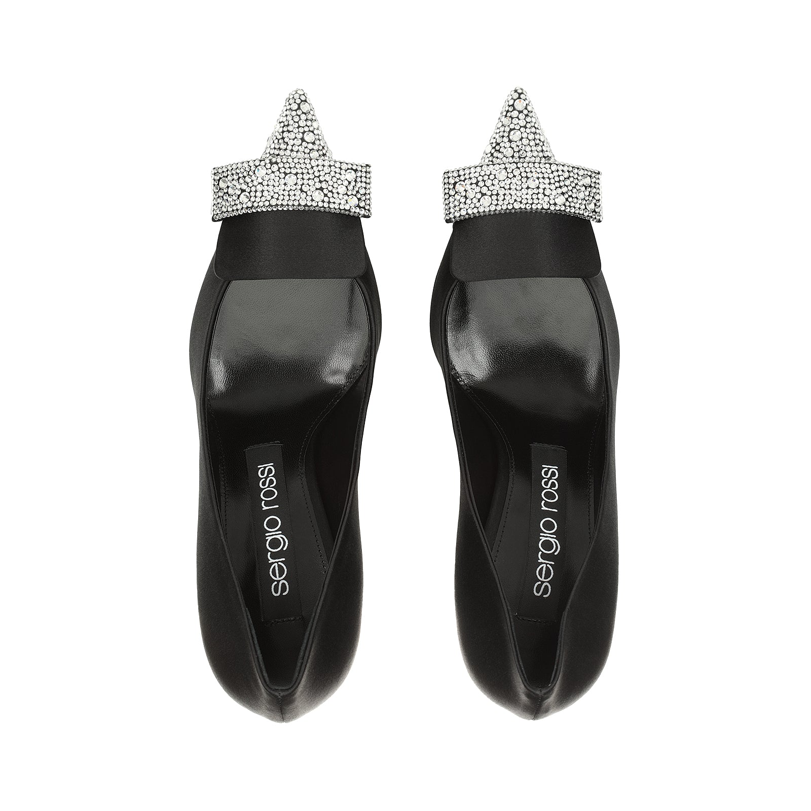 Sergio Rossi SR1 90mm Nero Crystal Pump