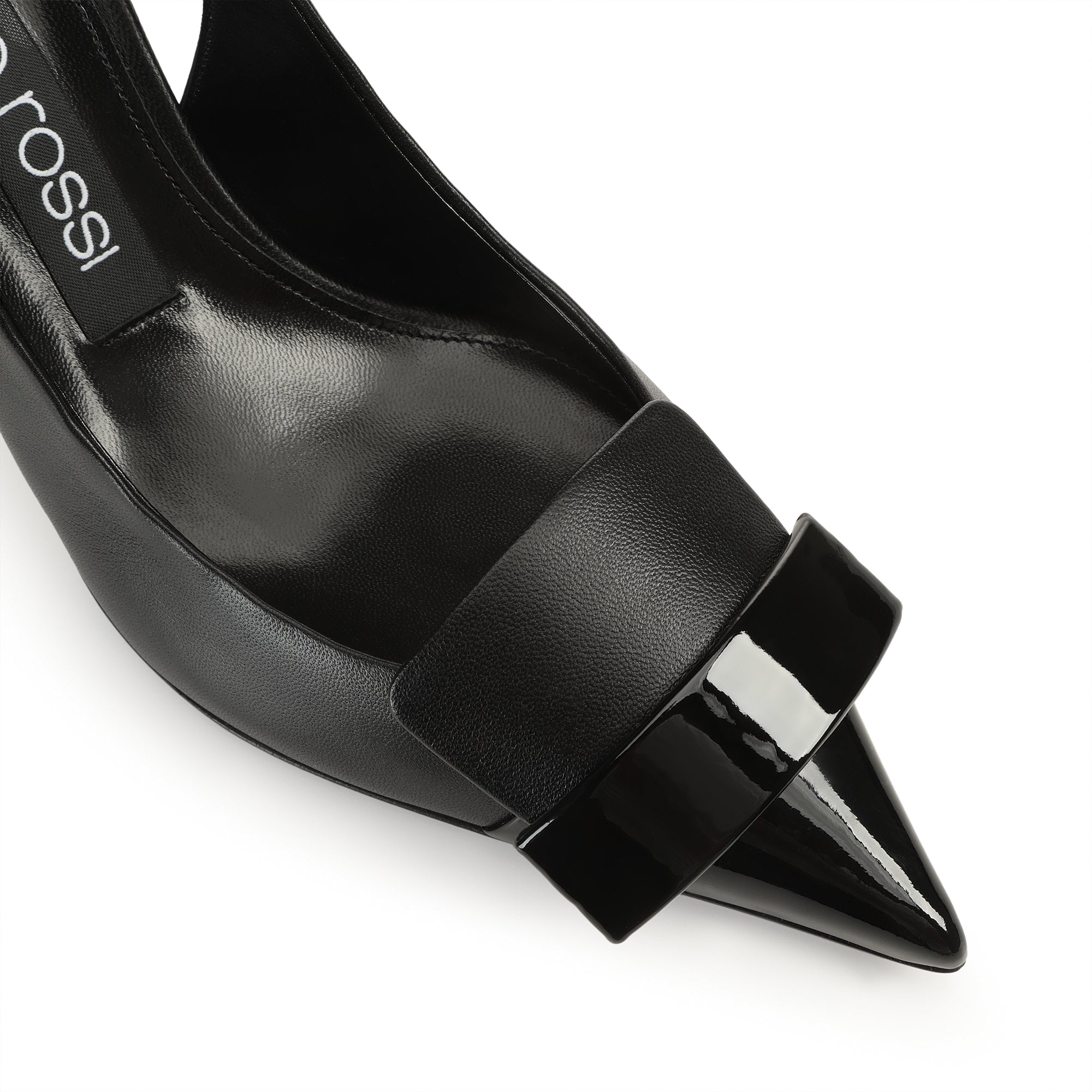 Sergio Rossi SR1 75mm Nero Slingback