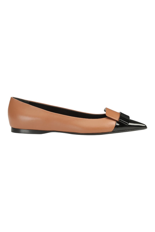 Sergio Rossi SR1 Two-Toned Toe Ballerina