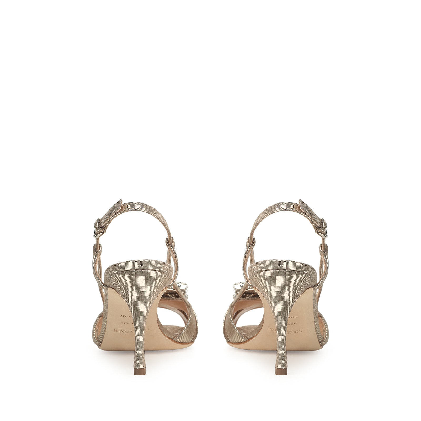 Sergio Rossi Sr Twenty 75mm Champagne Sandals