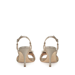 Sergio Rossi Sr Twenty 75mm Champagne Sandals