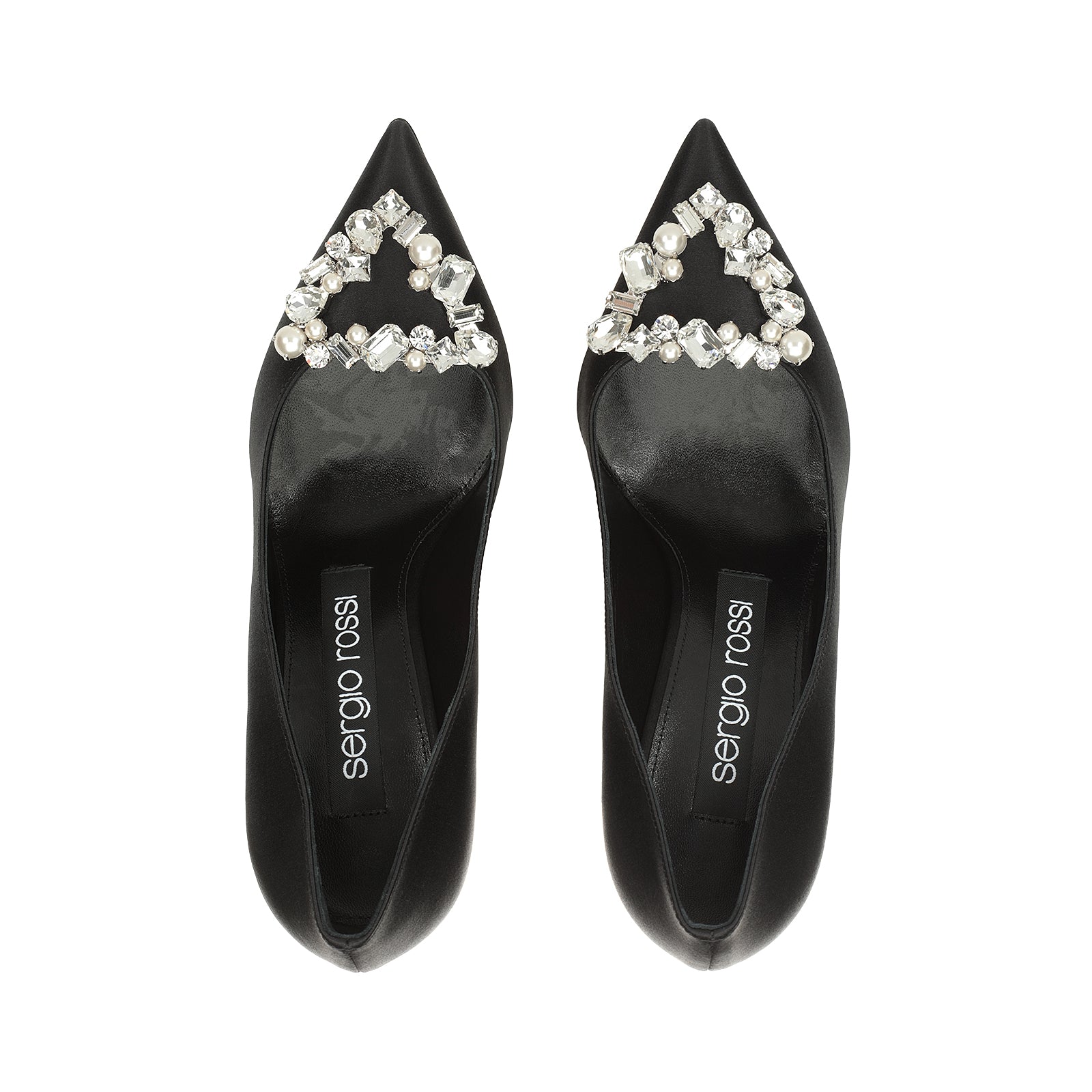 Sergio Rossi Sr Godiva Precious 90mm Nero Pump