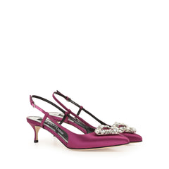 Sergio Rossi Sr Godiva Precious 50mm Bougainvillea Slingback