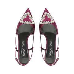 Sergio Rossi Sr Godiva Precious 50mm Bougainvillea Slingback