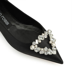 Sergio Rossi Sr Godiva Precious 10mm Nero Ballerina