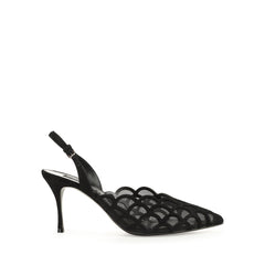 Sergio Rossi Sr1 75mm Nero Slingback