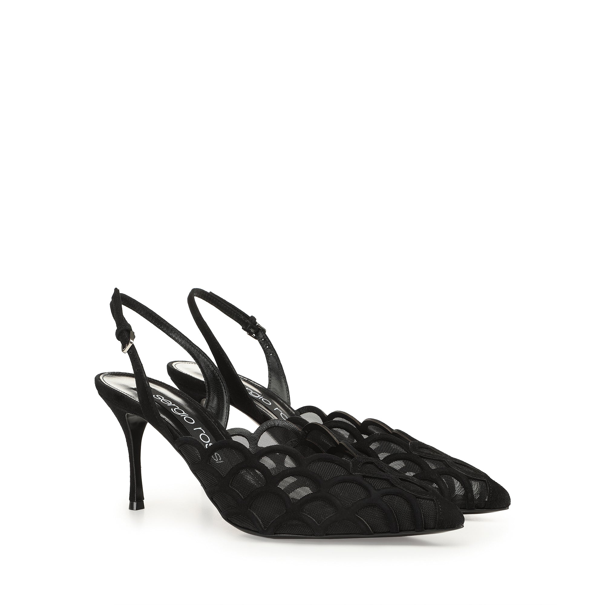 Sergio Rossi Sr1 75mm Nero Slingback