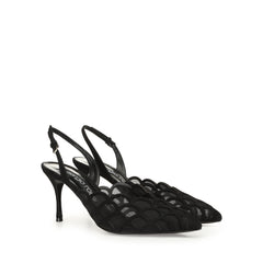 Sergio Rossi Sr1 75mm Nero Slingback