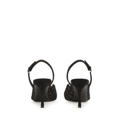 Sergio Rossi Sr1 75mm Nero Slingback