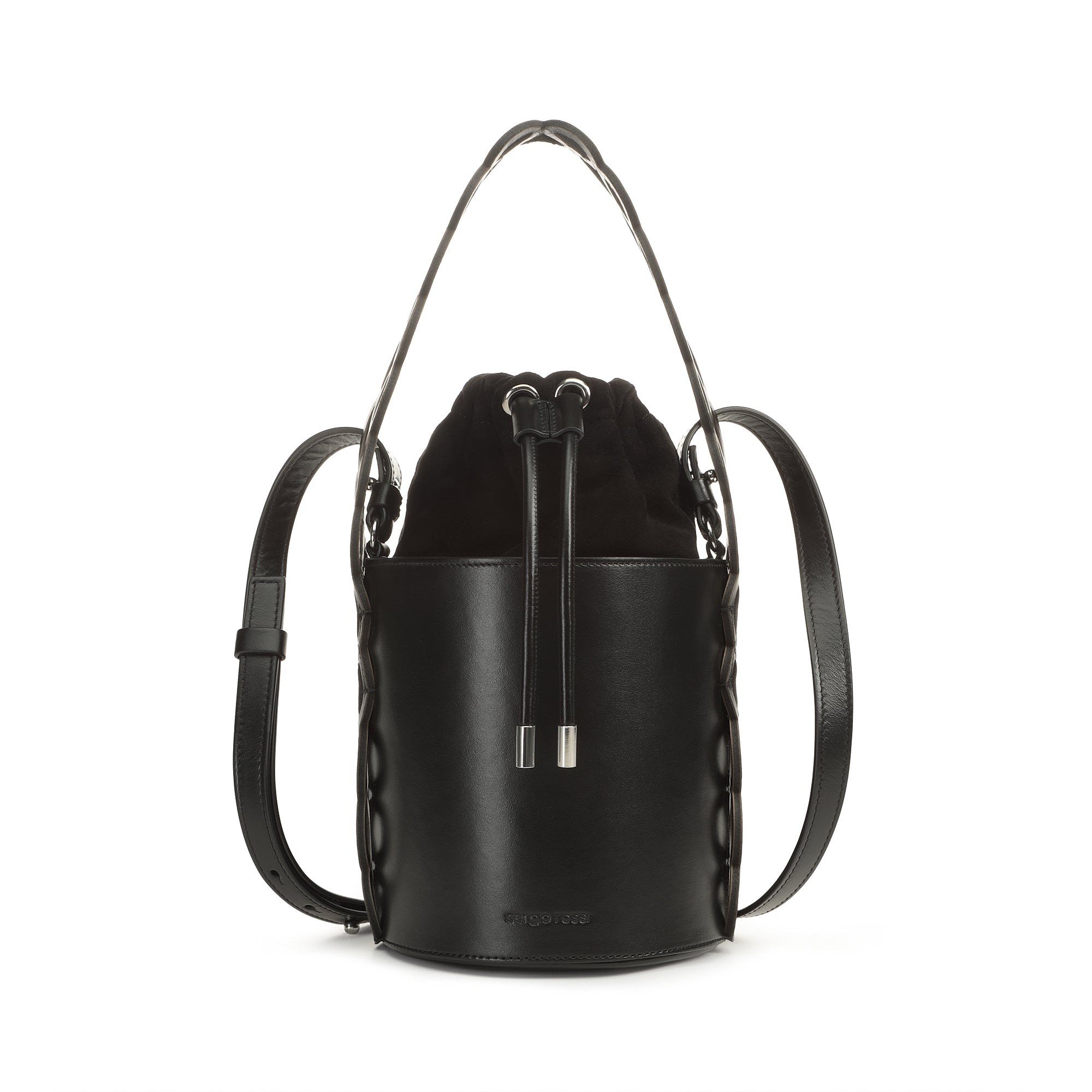 Sergio Rossi Sr Borse Donna Nero Bucket Bag