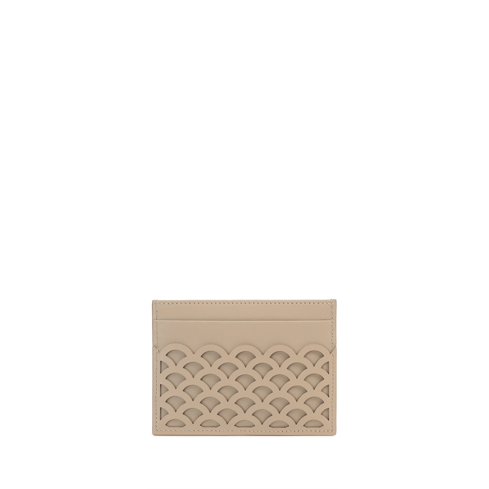 Sergio Rossi Sr Pelletteria Donna Taupe Card Holder